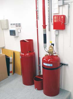 Модульная установка газового пожаротушения