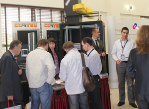 На стенде Conteg – готовый модуль для решения с отводом тепла через вытяжную трубу на базе шкафа RSF-42-60/120