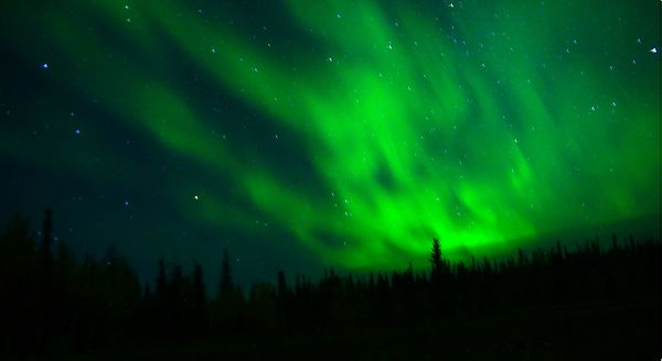 Полярное сияние на Юконе