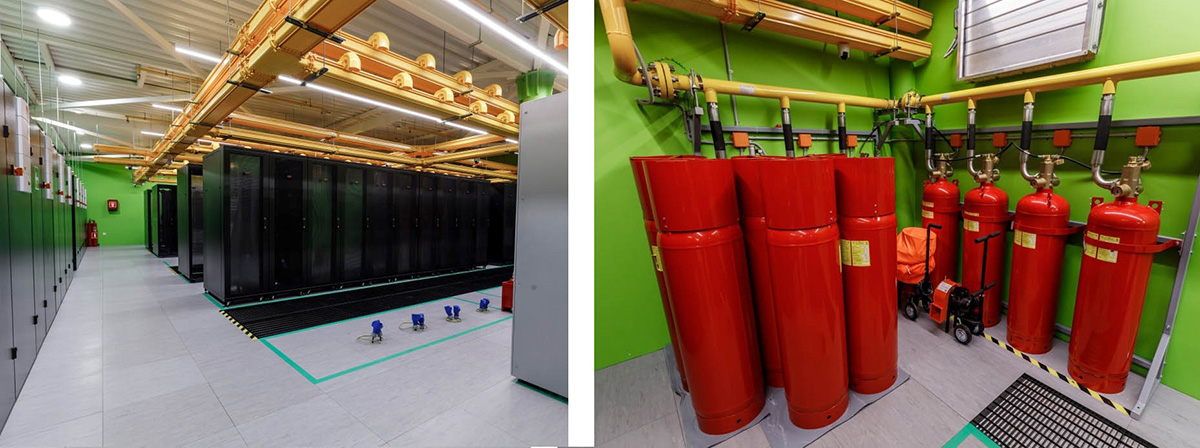 Система пожаротушения в дата-центре 3data