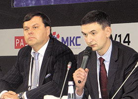 Д. Багдасарян (справа): «увеличение доли потребления платного ТВ на 10% обеспечивает удвоение объема рынка»